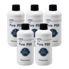 Pure PSB 300ml 고농축박테리아 생박테리아제 물잡이 및 유기물 분해 박테리아, 5개