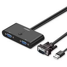 UGREEN VGA Switch Box 2 Port SVGA Audio Video Switcher 2 Hosts/403695, 상세내용참조