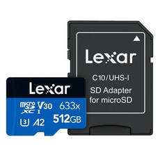 렉사 하이퍼포먼스 microSDXC 메모리카드 UHS-I 633x, 512GB, 개1개