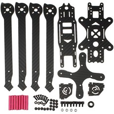 sharprepublic 레이싱 드론 후렘 킷트 RC 部品 耐久 카본 파이 바 보디 파트 쿠아 드 코프 타, One Color