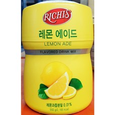 레몬에이드 분말 (550g ) 액상음료베이스 파우다 시원한차 주스 업소용, 6개, 6개, 550g, 1개입