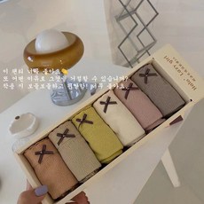 ANYOU 여성 고급 항균 7A 노라인 면팬티 6종 세트 데일리 팬티세트