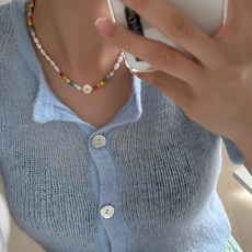 담수진주비즈목걸이