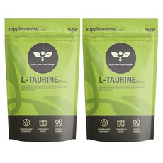 Supplemented L-Taurine 서플리먼티드 타우린 600mg 180캡슐 2팩, 2개, 180정