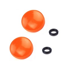 LXH 2 PCS Orange Concave Soft Shutter Release Butt LXH 2개 오렌지색 오목 소프트 셔터 릴리스 버튼 Fuji Fujifilm X100T, Concave Orange-2pcs, 1개, N/A LXH 2 PCS Orange Concave S
