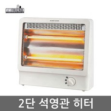 MF-22S/2단 전기히터/미니스토브/석영관히터/발난로/전도안전장치, 단일상품