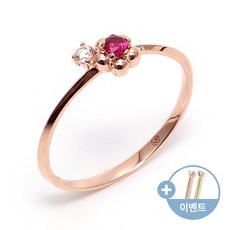 18k루비반지셋트