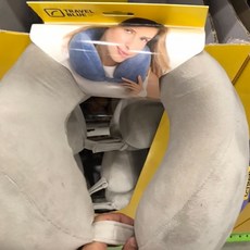  New 트래블블루 여행용 목베개 