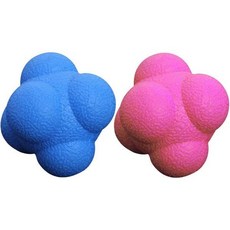 리액션 볼 육각형 순발력 손눈 반응 훈련 개 선 조정가능 반 운동 스포츠 청소년과 성인의 집중력 향상 2개입