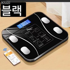 DFMEI 체지방 인체 전자저울 스마트 전자 블루투스 저울 휴대용 전자저울 지방저울, 블랙