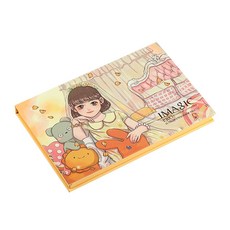 Zeyuan 15 음영 매트 반짝이 반짝이는 Pearlized Smooth Fine Pressed Eye Shadow, 1매2, 노랑