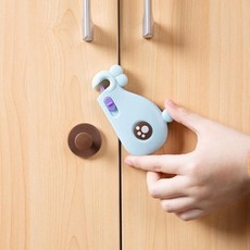 I2_D2 고래모양 문고리잠금장치, 블루