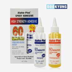 K_덕수 알파플러스 60분 에폭시 접착제 DS-6060, 1개