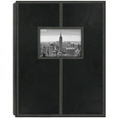 Pioneer Photo Albums 5PS-300 300-Pocket Sewn Leatherette Frame Cover Photo Album Black, One Color_Black, 상세 설명 참조0