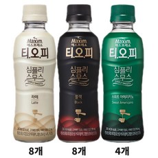 티오피 심플리스무스240mLx20병(블랙8+라떼8+스위트4)혼합무배, 240ml, 20개