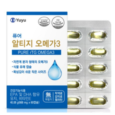 유유제약 퓨어 알티지 오메가3, 5개, 40g