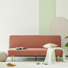 모던하우스분당점가구 스톡홀름 1825 퀼팅 소파베드 (더스티핑크)