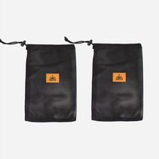 KOOLMAN(쿨맨) 다용도 메쉬 캠핑 수납 파우치 C 30cm, 2개, 1단, C 메쉬 파우치 - 30cm 블랙