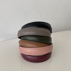 시나몬걸 레더 가죽 6color 머리띠 기본 헤어밴드