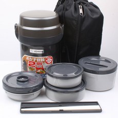 조지루시 보온도시락 SL-JAF14, SL-JAF14HG(다크그레이), 1개