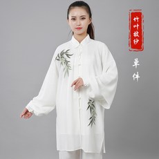 아미쿠스 외 걸치다 사 봄 여름 차이나 무술 연공 남성 여성 팀 퍼포먼스 자수이 샤랄라