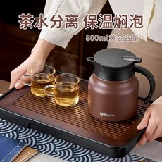 티포트 티주전자 전기주전자 티메이커 포트 차탕기, 그레이 세라믹 1800ml