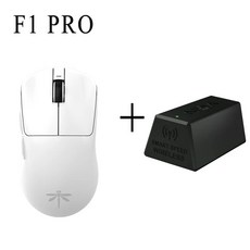 vgn f1pro Vgn Dragonfly F1 게임 파워 2.4g 무선 유선 듀얼 모드 마우스 경량 디자인 고성능 긴 수명 사무실 선물, White F1 PRO-4K, 10.White Pro 4K