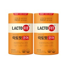 종근당건강 락토핏 코어 생유산균 60p, 120g, 2개