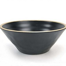 멜라민 월남쌈 라이스 페이퍼 물그릇 앤틱블랙 4호 20, 기본