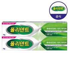 의치부착재 70gx2개 (민트향) 폴리덴트