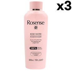 Rosense Rose Water 로센스 페이셜 토너 로즈 워터 300ml 3팩, 1개