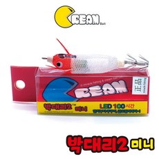 박대리2 미니 LED 에기 갑오징어 쭈꾸미 전자 에기, 그린, 1개