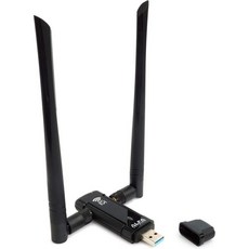 네트워크 어댑터 ALFA Network AWUS036ACM 장거리 광역 듀얼 밴드 AC1200 USB 고감도 외장 안테나 포함 무선 Wi-Fi - Windows MacOS & Ka