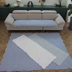 리앤데코 로즐리 사계절 보송보송 워싱 러그 카페트 쇼파패드4인용 65x240cm
