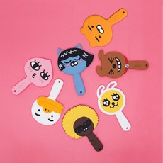 카카오프렌즈 고무 손거울 휴대용 원형 10x16, 프로도, 1개