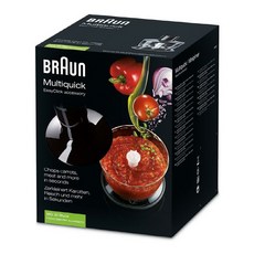 Braun 독일 브라운 MultiQuick 3-7 EasyClick MQ3 MQ5 MQ7 핸드블렌더용 MQ 30 다지기 쵸퍼 부속품 500ml, 화이트