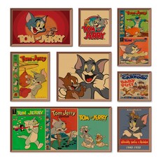 톰과제리 빈티지 포스터 소품 인테리어 액자 아이방꾸미기 20종