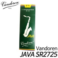 반도린(Vandoren) 테너 색소폰 리드 2.5호 JAVA SR2725 (5개입) 현음악기