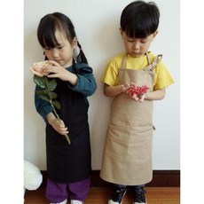 어린이 앞치마 미술 키즈 방수 요리 어린이집 유치원 수제 아동 순면 캔버스 앞치마 유치원 초등학생 미술회화 도예남 여성 다색