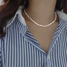 14k밥풀진주목걸이