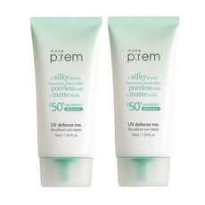 1+1 메이크프렘 유브이 디펜스 미 노 세범 선크림 40ml+40ml