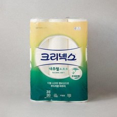 크리넥스 3겹 내추럴 소프트 화장지 30m 30롤, 30개