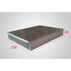 알루미늄 프로파일 방열판 폭 230 높이 45 길이 100/200/300mm 전력/산업용 애플리케이션/ups 용 고출력 라디에이터|팬 & 쿨링|, 1개, 200mm Length, 단일