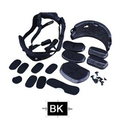 SINAIRSOFT ACH Occ 다이얼 라이너 키트 FAST OPS MICH 전술 헬멧, BK