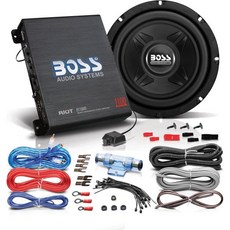 BOSS 오디오 시스템 서브우퍼 및 앰프 패키지 750281, 1개