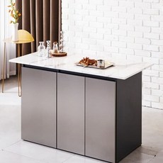 1500x600 대리석 수납 홈바 아일랜드 식탁