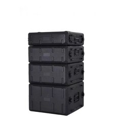유무선 마이크케이스 음향장비 가방 행사 상자 랙케이스, 블랙 3U(중깊이 390mm)
