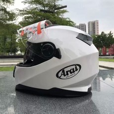 아라이 경량 그래픽 arai 바이크 헬멧, 3- 순백색 이중 렌즈