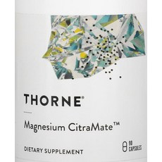 쏜리서치마그네슘 Thorne Research 마그네슘 Citramate 캡슐 90정 쏜리서치 쏜땡땡땡 약들약 고약사 1개