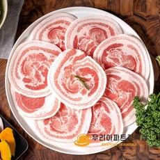 [우리아파트정육점] 돼지 듀록 꽃삼겹 1kg (냉동), 1개